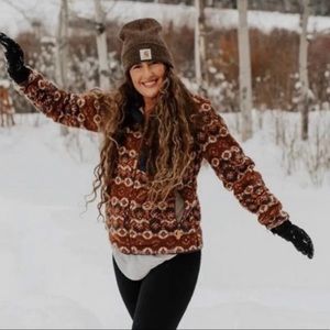 Patagonia womens retro x jacket Tundra Cluster: Sisu Brown